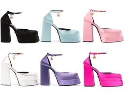 Women Sandal Aevitas Platform Pumps Double Platform Rhinestones Luxury Sexy High Heel Chunky Crystal-Embellished Shoes Size 35-429019044