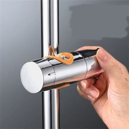 Set 22~25mm Universal ABS Plastic Shower Slide Rail Bar Holder Bathroom Accessories Adjustable Clamp Holder Replacement Bracket