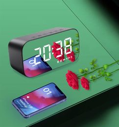 Wireless Bluetooth Speaker FM Radio Sound Box Desktop Alarm Clock Subwoofer Music Player TF Card Bass Speaker Booma296280206