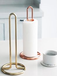 Nordic Vertical Metal Paper Towel Rack Dining TableKitchen Toilet Roll Paper Rack Stand Holder 1246810727