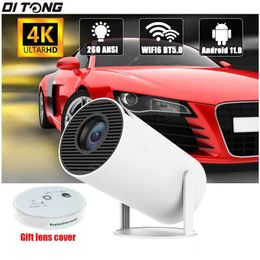 Ditong 4k Projector 1080P Mini LED Portable WIFI Full HD Android 1280720P For Home Theatre projector for movies HY300 pro 240419