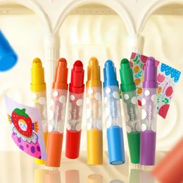 12/24 Colors Creative Dot Marker Highlighter Pen Novelty Colored Dotted Art Markers Hand Account Drawing Pens 240423
