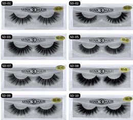 3D Mink Eyelashes Messy Eye Lash Synthetic Fiber Extension Sexy Full Strip Lashes Dramatic Long Fluffy Eyelashes 20 Styles6567651