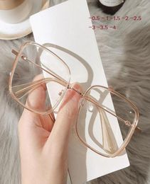 Sunglasses Antiblue Light Myopia Eyeglasses For Women Vintage Square Optical Men Student Finished Eyewear Prescription Glasses 07293221