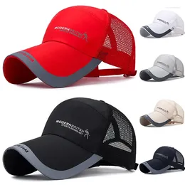 Wide Brim Hats Men Outdoor Sun Hat Casual Net Caps Breathable Cap Baseball Sunscreen Mesh Thin Summer Headgear Fashion