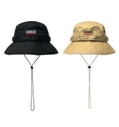 SAVAGE Windproof Rope Bucket Hat Ladies Women Men Sun Wide Brim Fishing Hat Fisherman Cap Panama Pop Hip Hop Harajuku Hunting Outd7883855