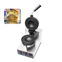 Commercial Rotary UFO Burger Machine Ice Cream Hamburg Maker Gelato Panini Press Machine Waffle Maker