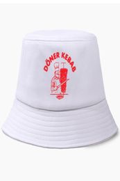 Funny Doner Fishing Hunting Cap Bucket Hat Donerspie Kebab Harajuku Cotton Fisherman Men Women Outdoor Sunscreen Hats Caps1505793