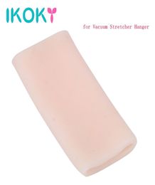 IKOKY Soft Penis Pump Sleeve for Penis Enlargment Extender for Vacuum Stretcher Hanger Sex Toys for Silicone Men Cock Ring q1707189263193