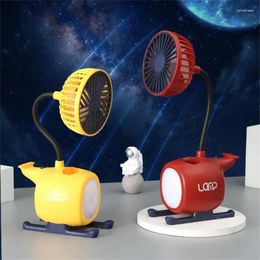 Table Lamps Usb Reading Light Creative Charging 360 Degrees Flexible Hose With Fan Large-capacity Battery Phone Pen Holder Summer