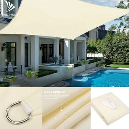 98%UV Block Water Resistant Shade Sail Sun Sail Shelter Canopy Pool Rectangle Square 4x3m/3x2M For Garden Terrace 240419