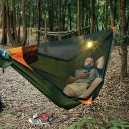 Hammocks Travellers camping outdoors with mosquito net hammocks increased anti roll over speed anti mosquito hammocks
