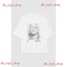 annies bing hoodie aninebing New Niche Designer Sweatshirt Pullover Casual Fashion Letter Vintage Print Round Neck Cotton Trend Loose Versatile 3386 anine binge