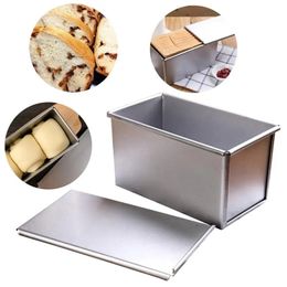 Useful 450g Carbon Steel Bread Loaf Pan with Cover Bread Toast Mold W Lid Heavy Duty Professional Bread Maker Pan 240415