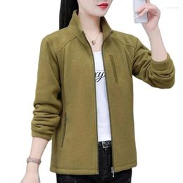 Women's Hoodies Fashion Polar Fleece Hoodie Jacket Women 2024 Thickened Warm Spring Autumn Winter Coat Ladies Casual Zipper Outerwear Tops