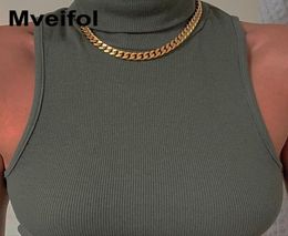 Necklace No Tarnish Stainless Steel for Women Men Fashion Curb Cuban Link Chain Choker Collier Punk Jewelry9596004