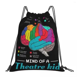 Backpack Mind Of A Theatre Kid Backpacks Portable Drawstring Bags Bundle Pocket Sundries Bag Book For Travel School