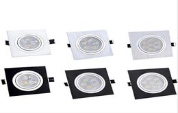 square Led downlight spot light home lighting AC85265V recessed downlight 3W5W6W7W9W10W14W15W21W Indoor lighting2229542