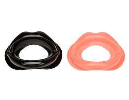 Sex Toys Rubber Opening Mouth Gag Sexy Lip Oral Sex Gag Bondage Restraints Fetish Slave Tools Adult Sex Products BlackPink7859619