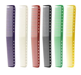 23cm 6 Colours Available Japan Hairdressing Cut Comb Professional Barber Comb For Hairstyling Durable Resin Haircut 6PCSLot8594442