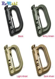 NEW 10pcslot Plastic Carabiner for Packages DRing Plastic Strong Tactical CarabinerKeychain Buckles 6873454