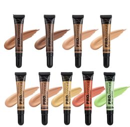 Girls foundation cream fashion 9 colors 16g soft long wear waterproof liquid concealer women makeup primer for eye and face7883349