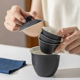 Teaware Sets 1set Portable Teapot Teacup Set with Travel Kit Kung Fu Teaware Ceramic Outdoor Tea Pots Chinese Tea Pot and Cup Set