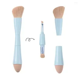 Makeup Brushes Multifunctional Brush Set Liner Soft Double Ended Cosmetic Powder 4-in-1 Eyeshadow Women