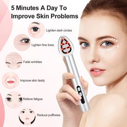 7-Color Facial Wand Electric Eye Beauty Device Lifting Firming Massager Colour Light Eye Beauty Instrument Essence Importer 240424