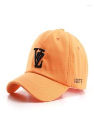 Ball Caps Fashion Orange Cap Men39s Baseball Hat Embroidery Cotton Letter Snapback Women Autumn Outdoor Casual Gorras Hombre Hi2218718