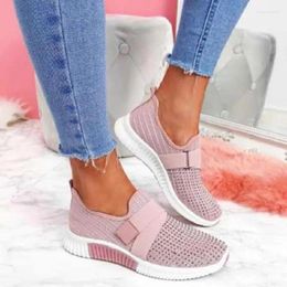 Casual Shoes Women 2024 Summer Weave Rhinestone Flats Platform Sport Fashion Plus Size Sneakers