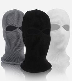 2020 New Hole Cycling mask windproof and warm hood outdoor fleece CS hat winter sports equipment skiing Winter Snow Beanie Hat4561529