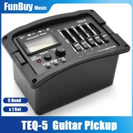 Accessories 5 Band Acoustic Guitar Preamp EQ Equalizer Classical Acoustic Guitar Amplifier Digital Chromatia Blend Tuner Piezo Pickup