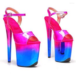 Dance Shoes Women 20CM/8inches PU Upper Sexy Exotic High Heel Platform Party Sandals Pole Model Shows 189