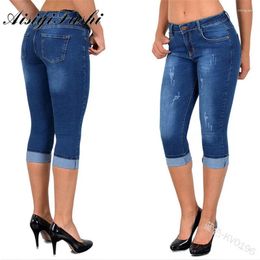 Women's Jeans Skinny Plus Size Bottoms Aisiyifushi Slim-fit Women Summer Solid Mom Pants Black 5xl Feminino Stretch