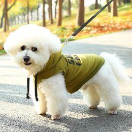 Dog Apparel 2024 Casual Pet Four-legged Clothes Fashion Drawing Can Pull Hoodie Small Supplies