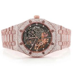 Designer Watch Good Quality Customised Iced Out Moissanite Stainless Steel Best Quality Diamond Watch For Men