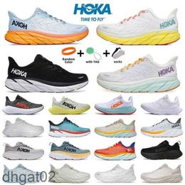 Men Hokah Mulheres Running Shoes Running Hokahs One Clifton Bondi 8 9 Black White Choque Absorvendo Carbono X2 Designer Sneakers Salbing Runner Outdoor Trainers Walking Walking