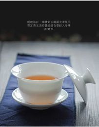 Teaware Sets Chinese White Porcelain Kung Fu Tea Set Household Simple Outdoor Portable Travel Tea Set Pot Ceramic Cover Bowl