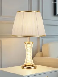 Table Lamps Fashion Lighting Luxury Lamp Bedroom Bedside Warm Room Decoration Advanced Sense Study Desktop LED