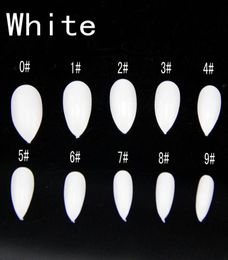 Whole2015 Selling 100pcs Natural BeigeWhiteClear sharp Artificial Nails amp Tips stiletto acrylic Full Cover Nails Ar5293608