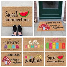 Carpets Toilet Carpet Bathroom Products Doormat Flower Floor Mats Holiday Welcome Door Summer