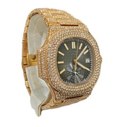 Designer Watch New Product Top Quality Moissanite On Factory Price DEF Lab Grown Diamond Iced Out Watch