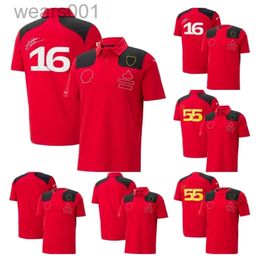 Formula 1 Team T-shirt New F1 Polo Shirts Motorsport Driver Red t Shirt Breathable Short Sleeve Jersey 6A1S