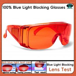 Sunglasses Red Lens Blue Light Blocking Goggle Glasses Green Fashions Handsome Style Men Computer