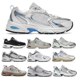 530s Man Woman Running Shoes Sneaker News 530 Balancs Trainer Run White Metallic Silver Navy Steel Grey Green 2024 Men Women Mesh Tennis Size 5.5 - 12