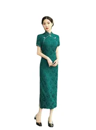 Ethnic Clothing Cheongsam Chinese Style Dress Lace Engagement Slimming Toast Wedding Temperament Women