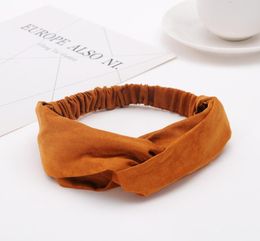Headbands High Grade Famous Cross Elastic Women Men Fashion Girls Bands Head Scarf Party Accessories Gifts Headwraps3171012
