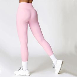 Nylon Gym Workout Yoga Pants Women Leggings For Fitness High Waist Long Running Hip Push Up Tights Clothing 240426