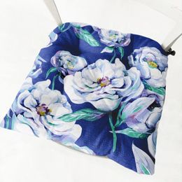 Pillow European Style Velvet Cloth Square Retro Flower Four Season Dining Chair Household Products